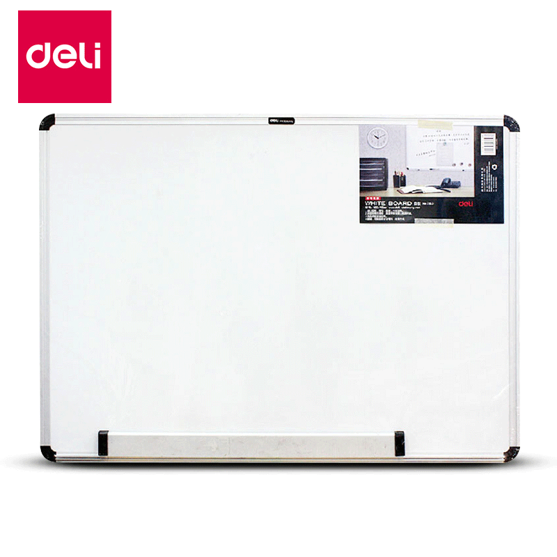 Deli 7853 Aluminium Single Side Magnetic Whiteboard (70Wx50H)cm